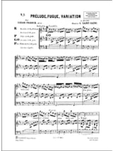 Prélude Fugue et Variation opus 18. Orgue - FRANCK - Partition - Orgue